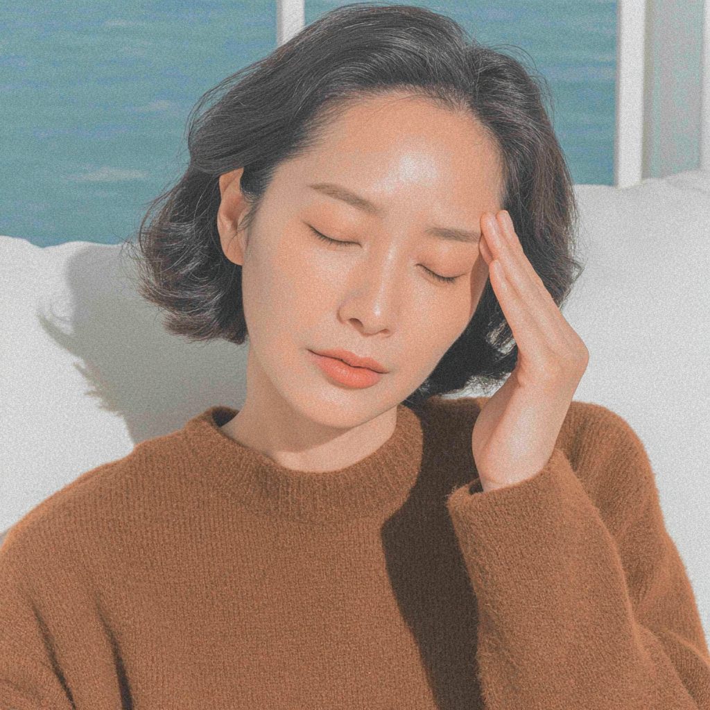 A Korean woman in her 40s experiencing menopause