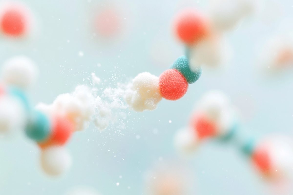 Visualization of protease breaking down proteins